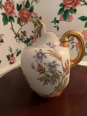Vintage Royal Worcester Flat Back Pitcher