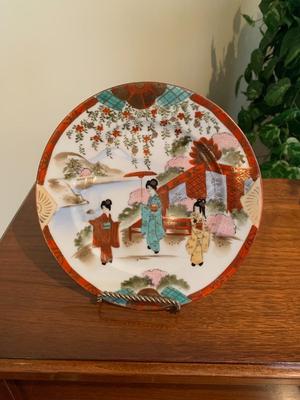 Porcelain Hand Painted Japanese plate
