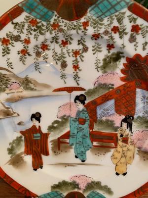 Porcelain Hand Painted Japanese plate