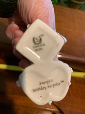 Lenox Snoopy's Birthday Surprise Figurine