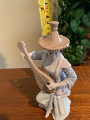 KPM Berlin Antique Woman with Mandolin