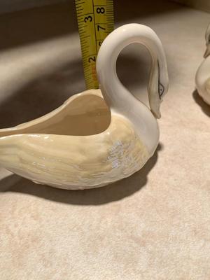 BELLEEK swan Creamers