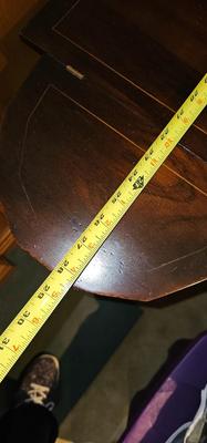 Antique Sewing Cabinet on legs, inlaid shell design