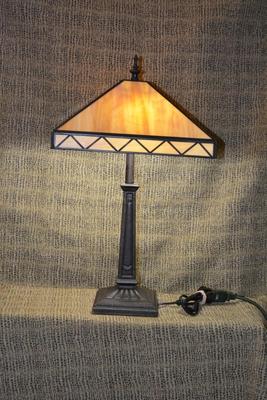 Modern Faux Stained Glass Lamp