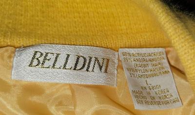 Bright yellow vintage Cardigan Belldini