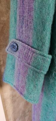 Vintage Handwoven Mohair Coat Wicklow Ireland Avoca size M