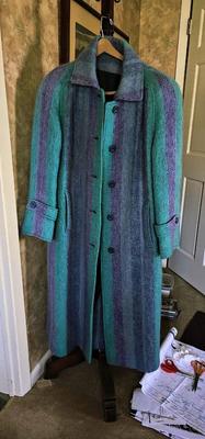 Vintage Handwoven Mohair Coat Wicklow Ireland Avoca size M