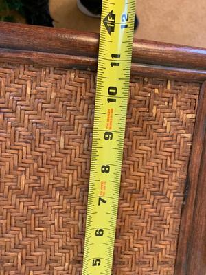 Bamboo and Rattan top plant stand Boho Chich
