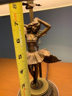 Small brass dancer figure lamp Little ballerina