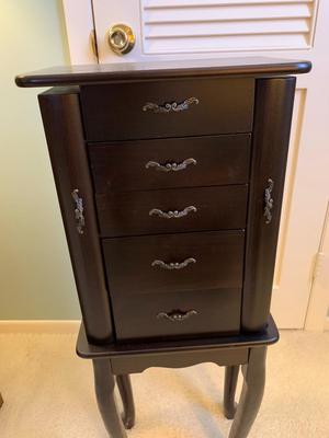 Large Jewelry case on legs