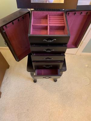 Large Jewelry case on legs