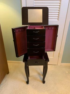 Large Jewelry case on legs