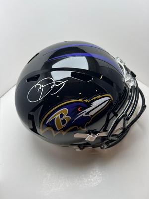 Baltimore Ravens - Odell Beckham Jr Signed Full Size Speed Replica Helmet - Beckett witnessed