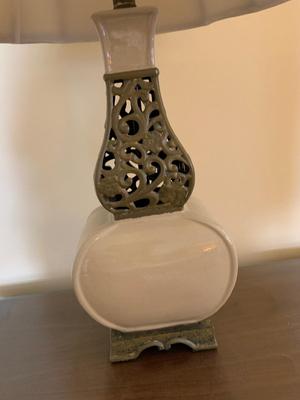 Vintage lamp with cut out design