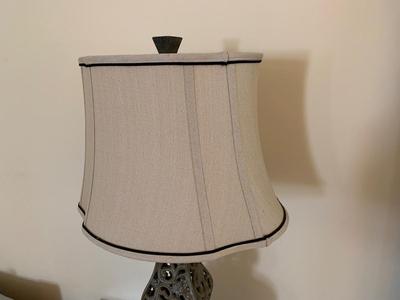 Vintage lamp with cut out design
