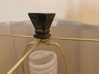 Vintage lamp with cut out design