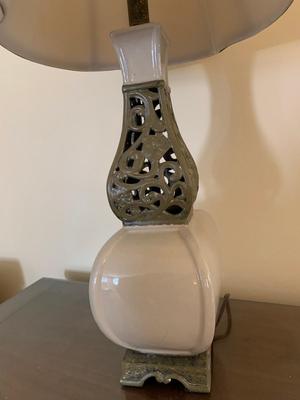Vintage lamp with cut out design