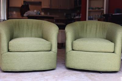 Set of Mid-Century Swivel Chairs