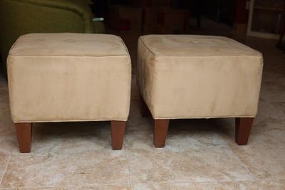 Pair of Ethan Allen Ottomans