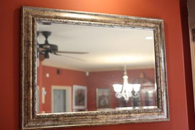 Large Silver Wall Mirror