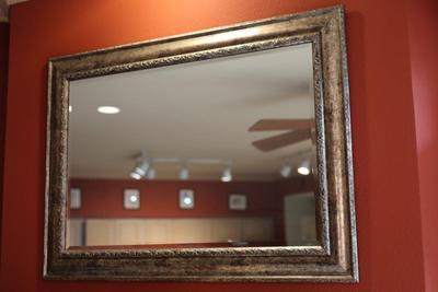 Large Silver Wall Mirror
