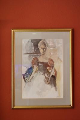 Signed & Framed Original Artwork of a Woman