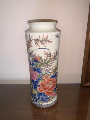 Tall Asian vase