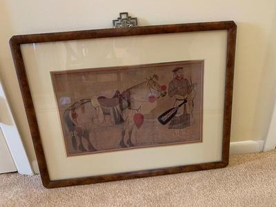 Vintage Windsor Art print Archers and Horses