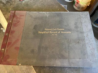 Antique National Cash Register Record Of Accounts, Unused