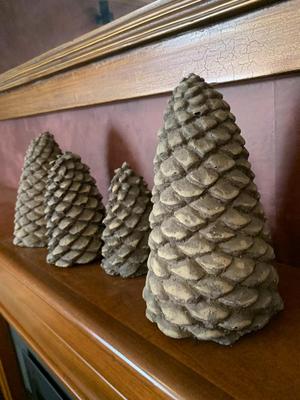 Decorative pine cones