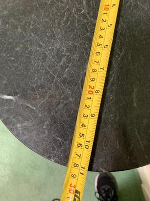 BOMBAY CO. Pedestal with Green Marble Top