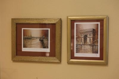 Signed & Titled Two Framed Prints of Paris