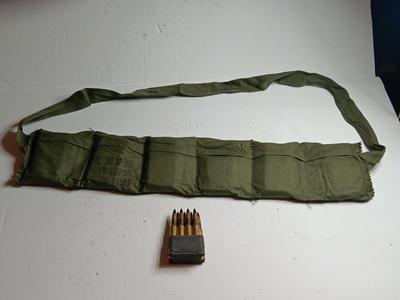 Armor Piercing AP M2 48rd Bandoleer USGI in M1 Garand Clips Cal. 30 AP M2 8 round clips times 6