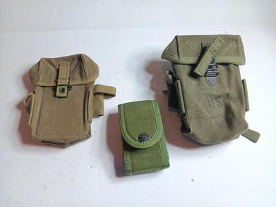 GI Military issued Ammo / Mag pouches - Assortment of military bags