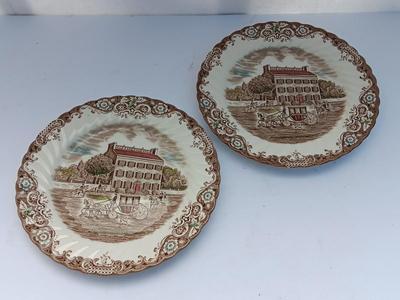 Beautiful Heritage Hall Staffordshire England Georgian Town House plates Ironstone 4411