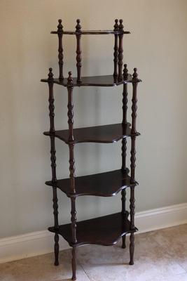 Victorian Style Carved Wood Bookshelf (See Description)