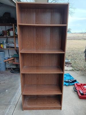 Wooden bookshelf