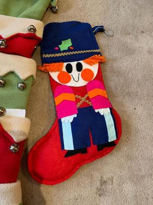 Fabric Christmas stockings
