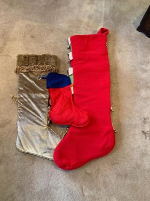 Fabric Christmas stockings
