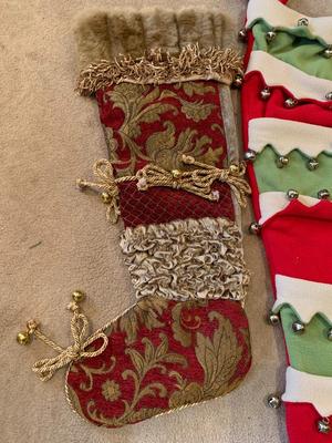 Fabric Christmas stockings