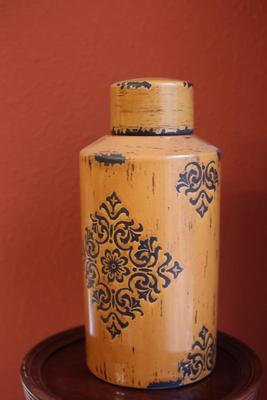 Large Decorative Jar w/ Lid