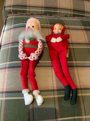 VIntage Christmas Pixies, Original Elf on a Shelf!