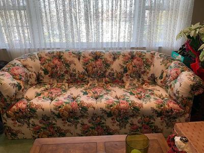 Buatta Style Cottage Core Floral chintz sofa