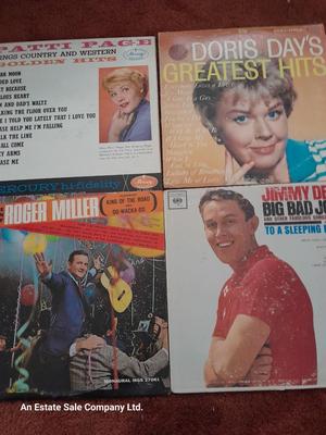 LP Albums - Doris Day - Patti Page - Roger Miller - Jimmy Dean Records