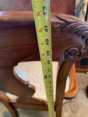 Carved wooden chair