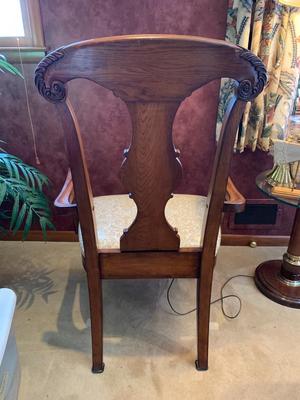 Carved wooden chair