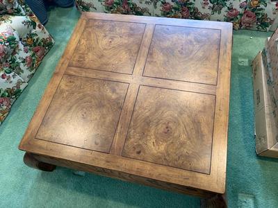 Vintage burled wood Coffee Table