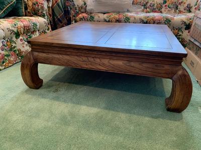 Vintage burled wood Coffee Table