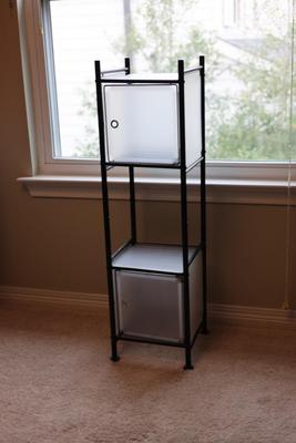 Metal Storage Shelf w/ 2 Cabinets