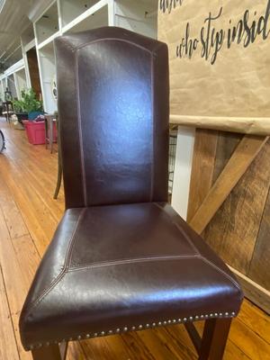 Leather High Back Chair